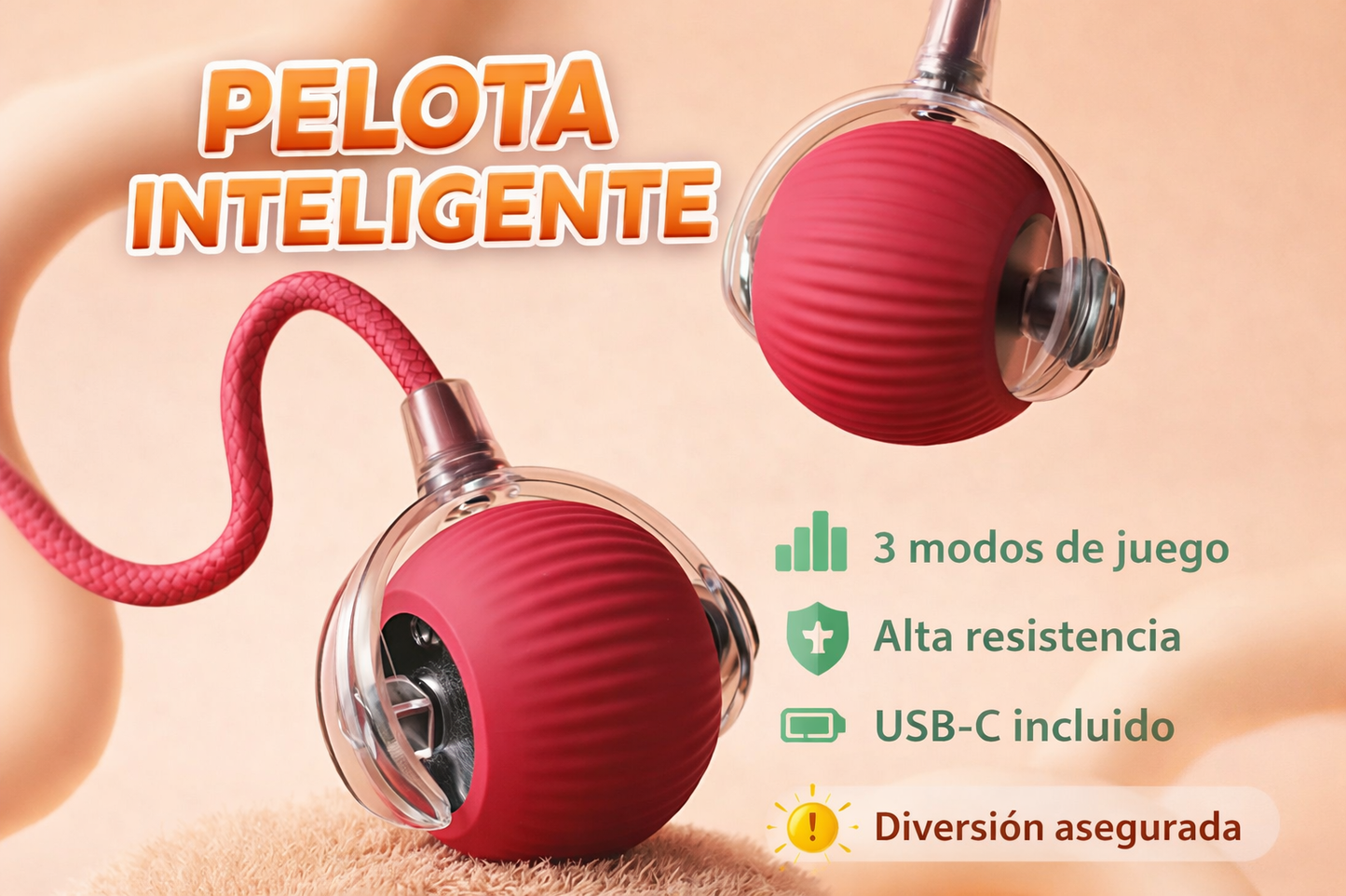 PELOTAVIVA™-Pelota de aventura interactiva para tus mascotas